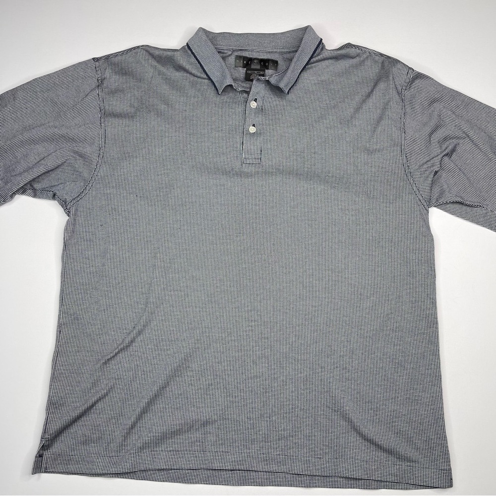 Nike Golf Polo Shirt Preppy Resort Vacation Summer Office Casual Navy White XL